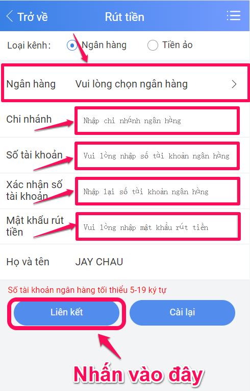 6789 rút tiền